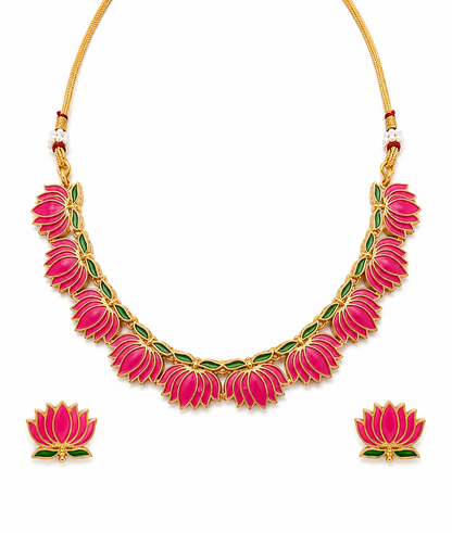 Royal Lotus Blossom Jewellery Combo