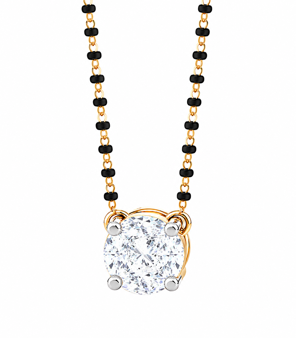 Lakshri Solitaire-Style Mangalsutra Pendant