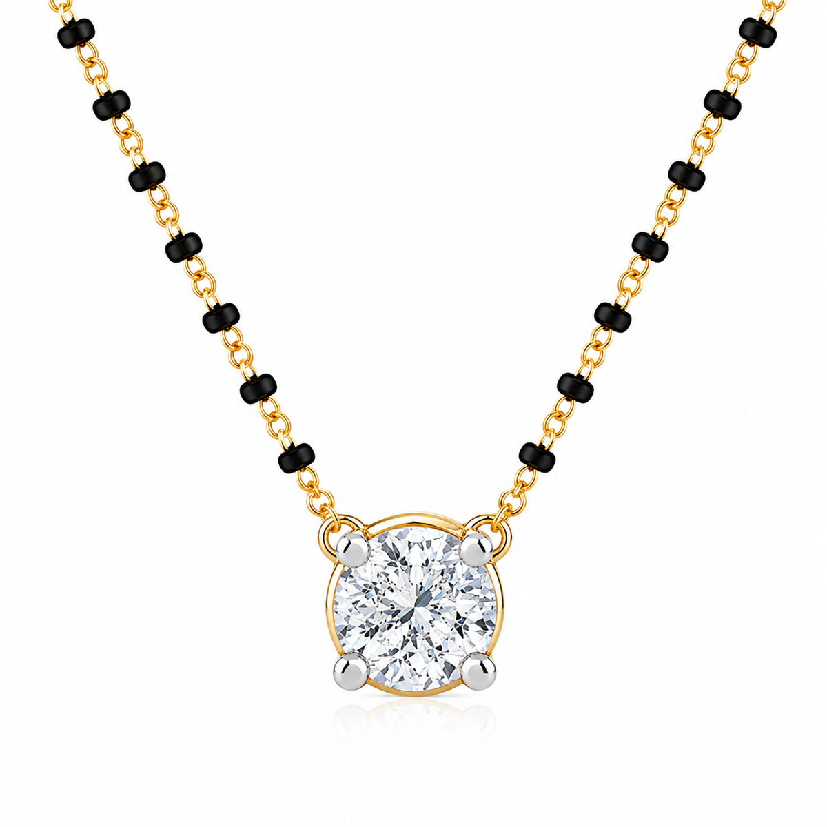 Lakshri Solitaire-Style Mangalsutra Pendant