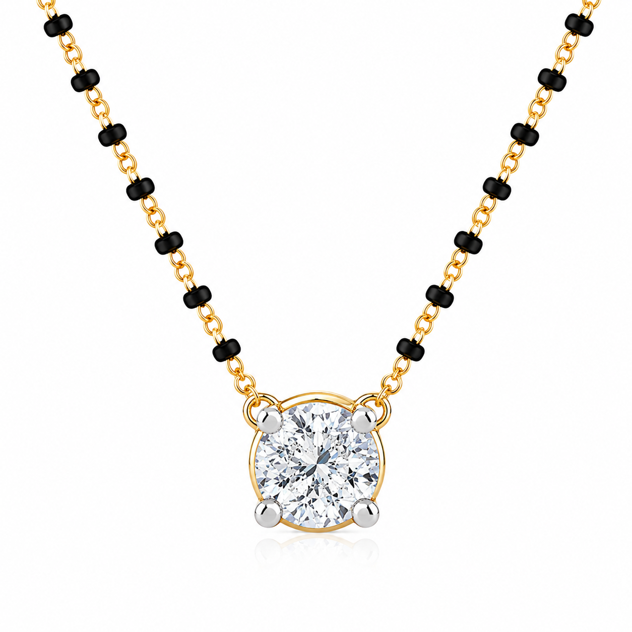 Lakshri Solitaire-Style Mangalsutra Pendant