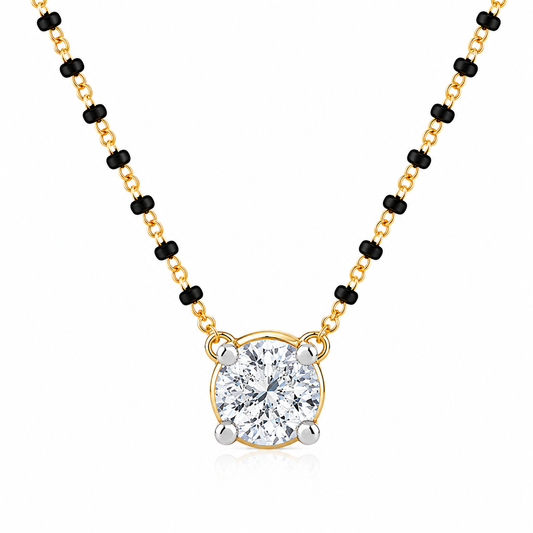 Lakshri Solitaire-Style Mangalsutra Pendant