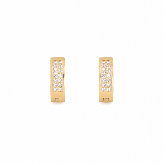 Crystal Glow Hoops