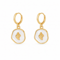 Seashell Whisper Hoop Earring