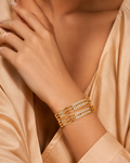 Regal Glow Premium Stone-Studded Gold Bracelet