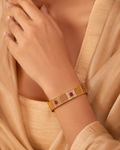 Ruby-Red Royale Gold Plated Designer Bangles