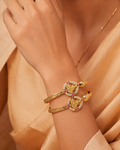 Shree Lakshmi Premium Gold-Tone Adjustable Bangles