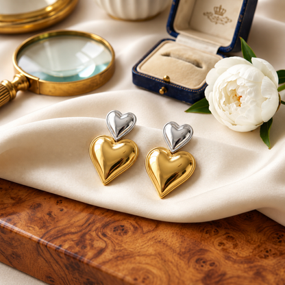 Lakshri Twin Hearts Earring