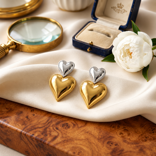 Lakshri Twin Hearts Earring