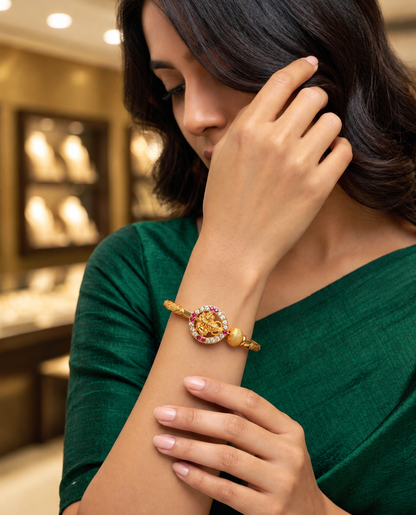 Ganesha Divine Anitque Engraved Bangle