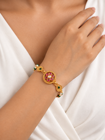 Gold Plated Multi-Bead Bracelets