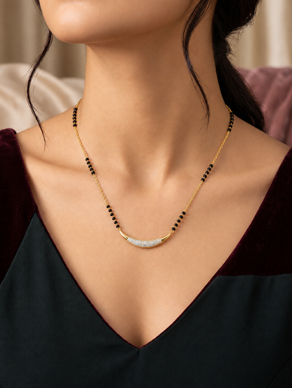 Tara Crescent Modern Mangalsutra