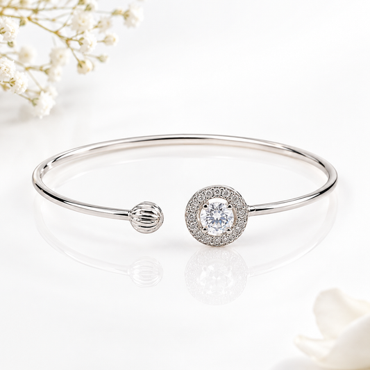 Celestial Halo Spark Open Bangle