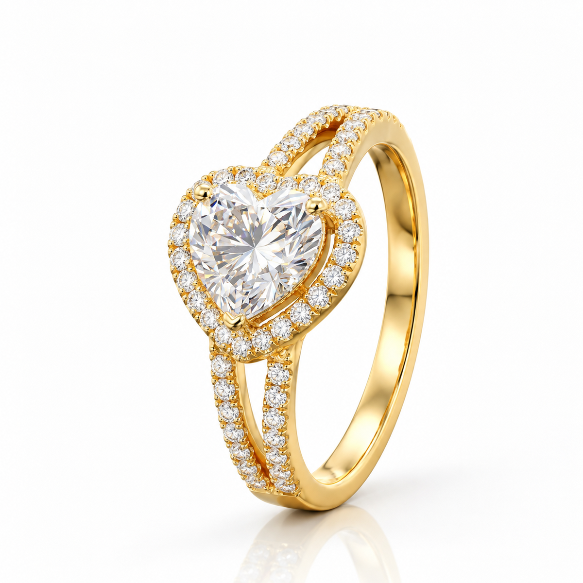 Heart Halo Ring