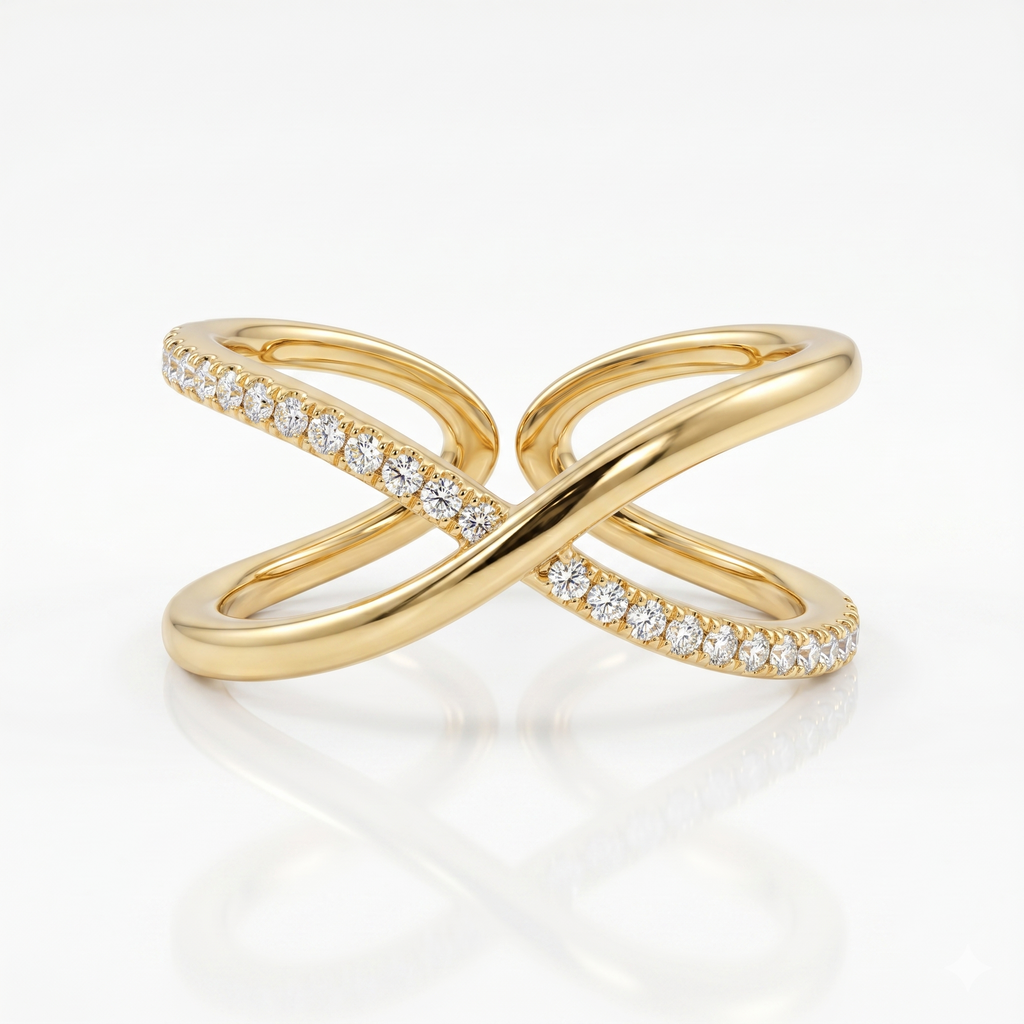Infinity Luxe Crisscross Ring