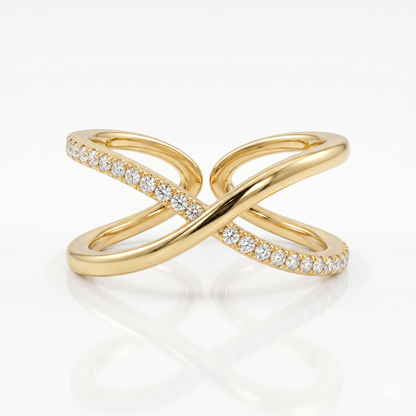 Infinity Luxe Crisscross Ring
