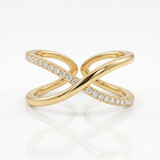 Infinity Luxe Crisscross Ring