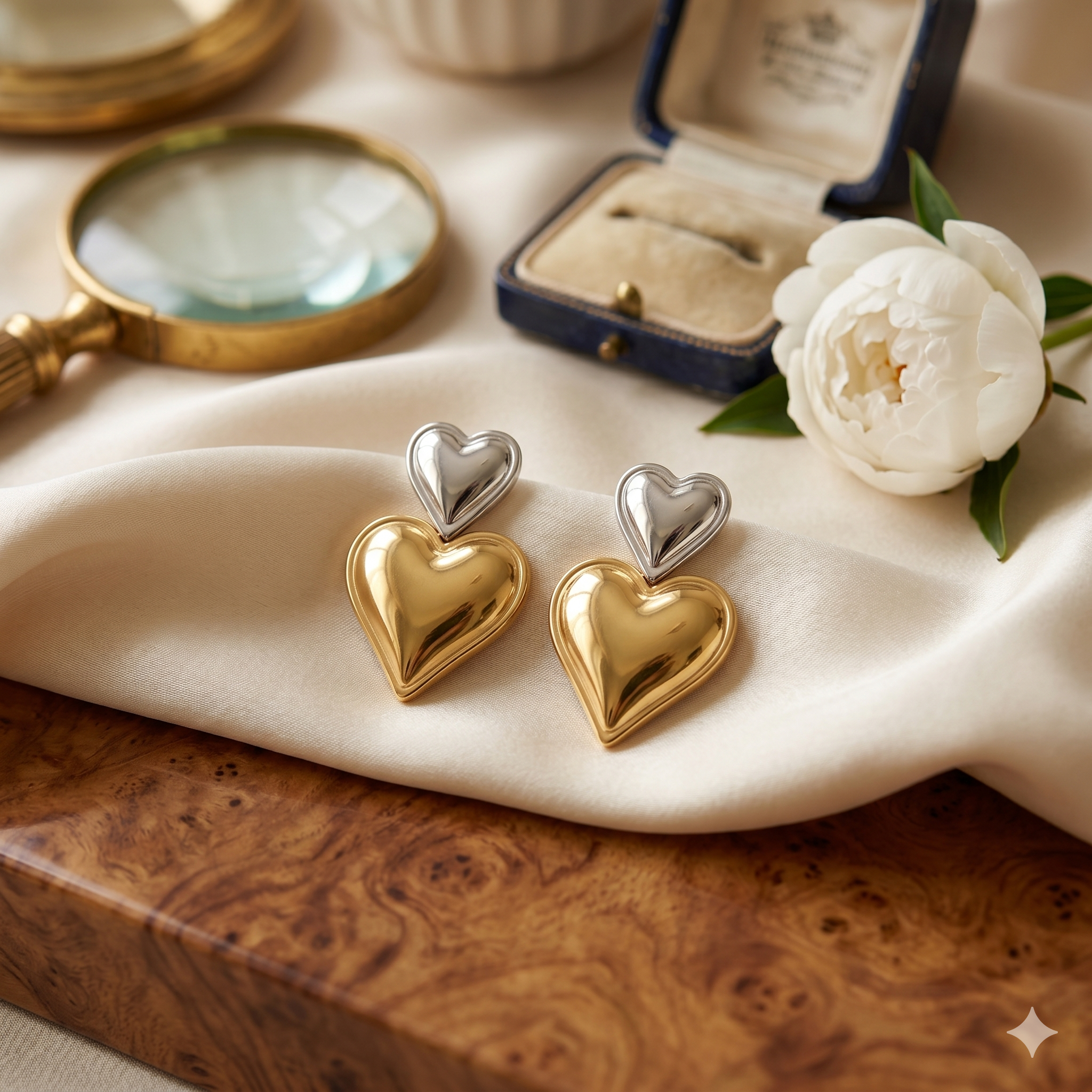 Lakshri Twin Hearts Earring
