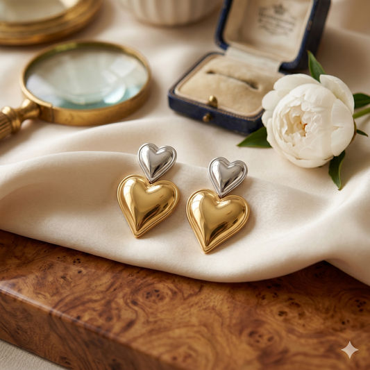 Lakshri Twin Hearts Earring
