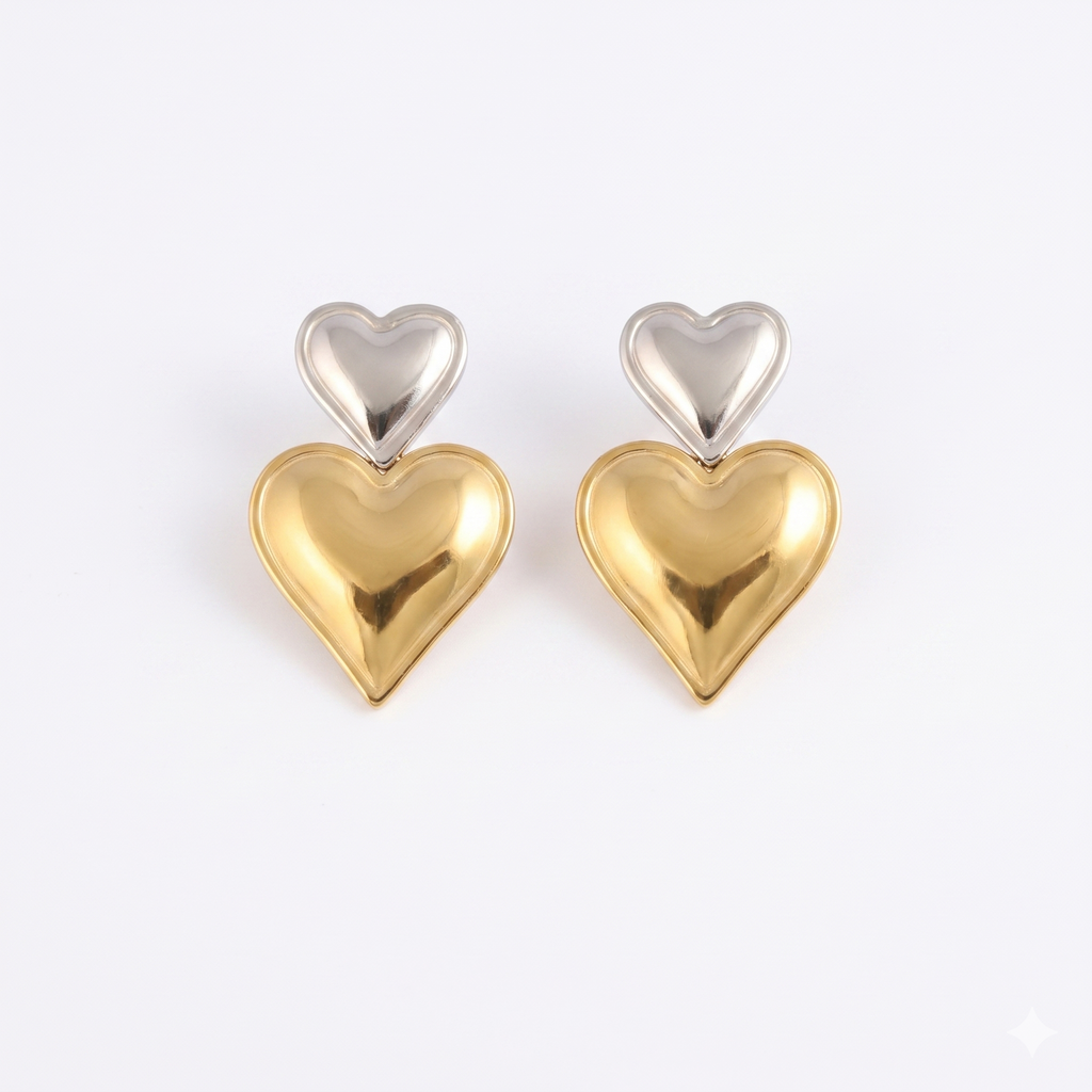 Lakshri Twin Hearts Earring