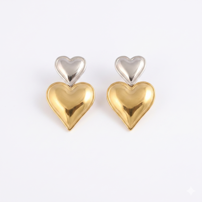 Lakshri Twin Hearts Earring