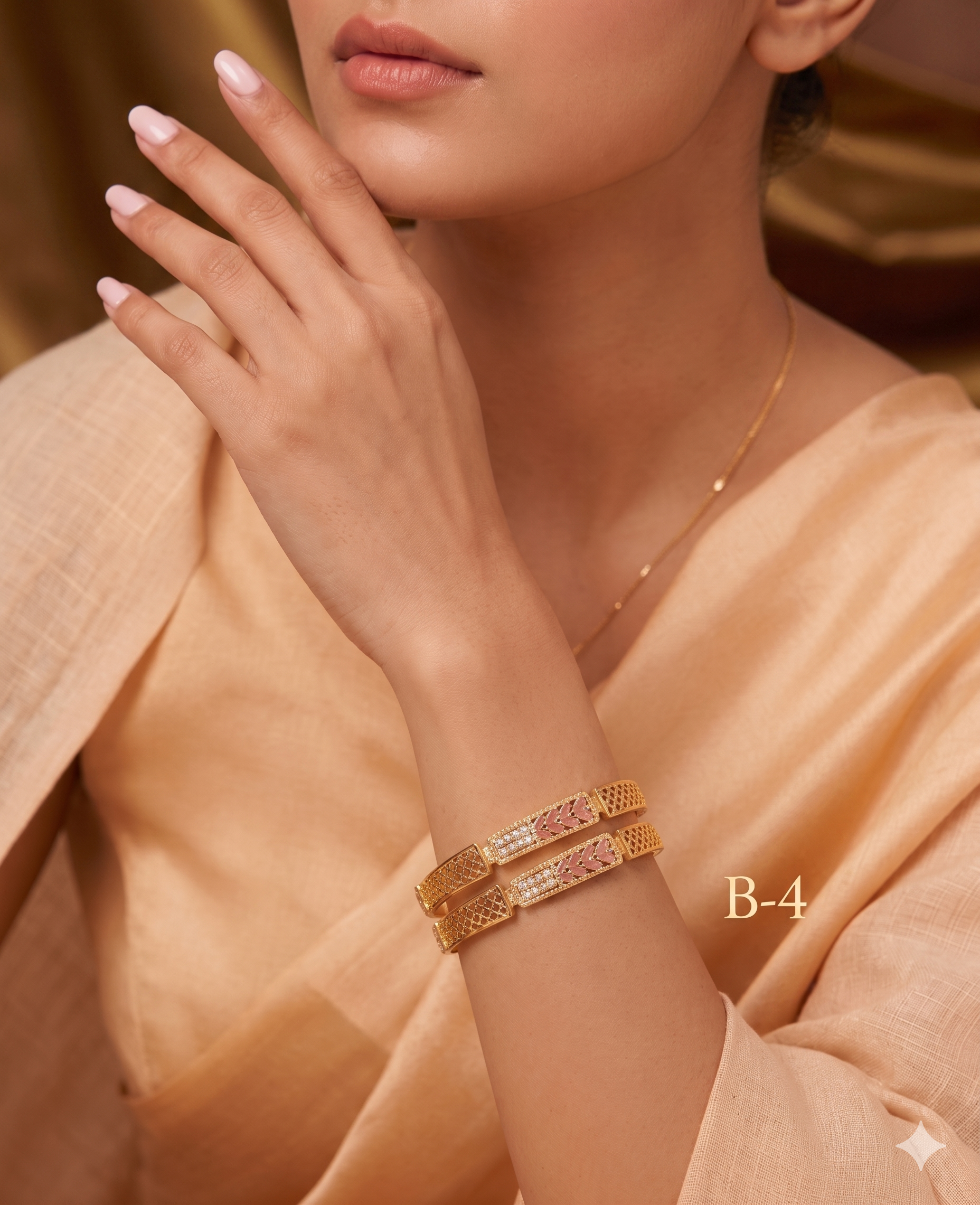 Ruby-Red Sparkle Bangles