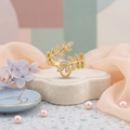 Celeste Leaf Crown Ring
