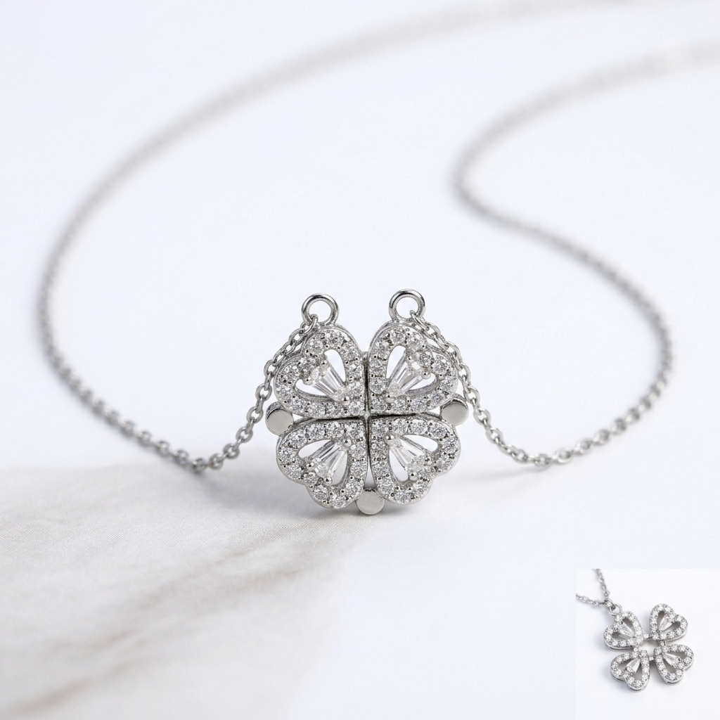 Leaf Clover Pendant Necklace