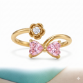 Blush Blossom Duo Ring Set
