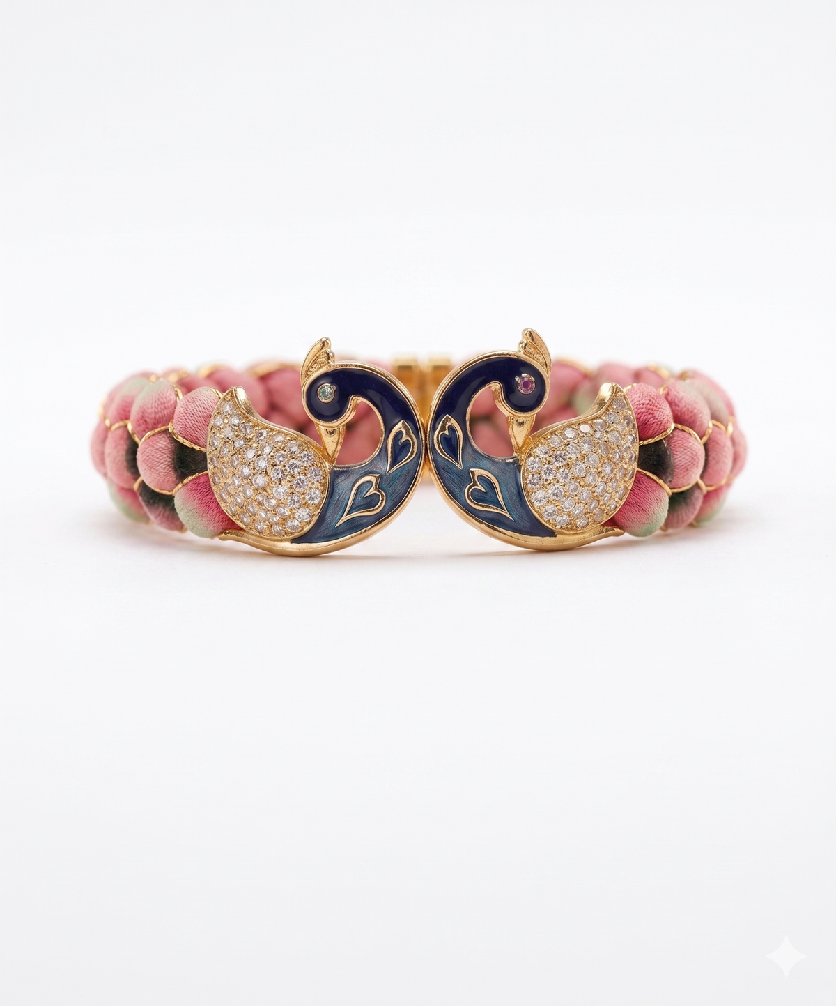 Meenakari Peacock Kada