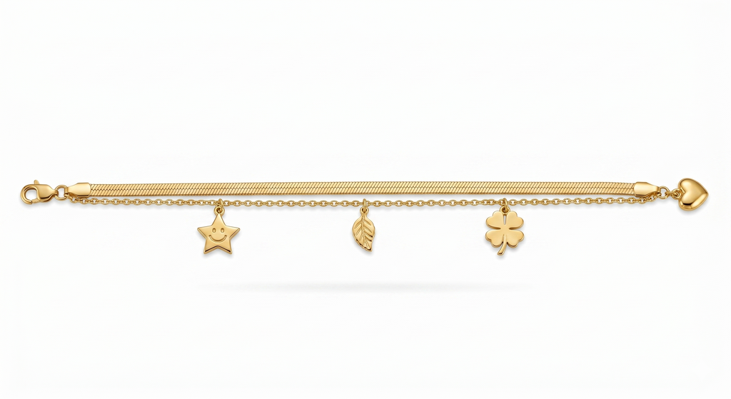Golden Charm Layer Bracelet