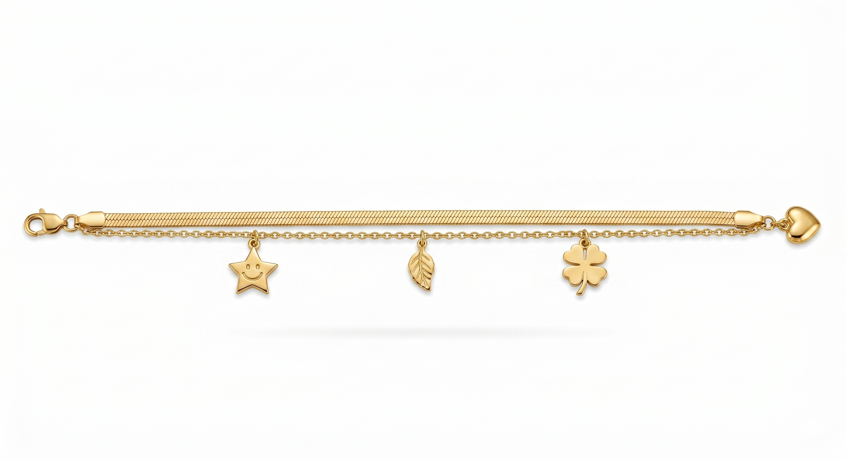 Golden Charm Layer Bracelet