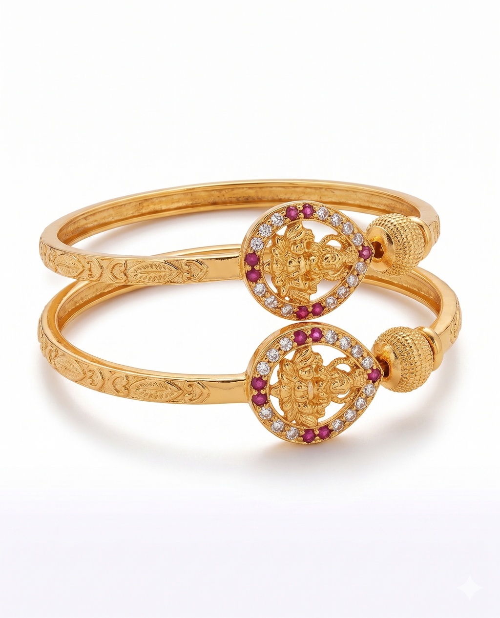 Ganesha Divine Anitque Engraved Bangle