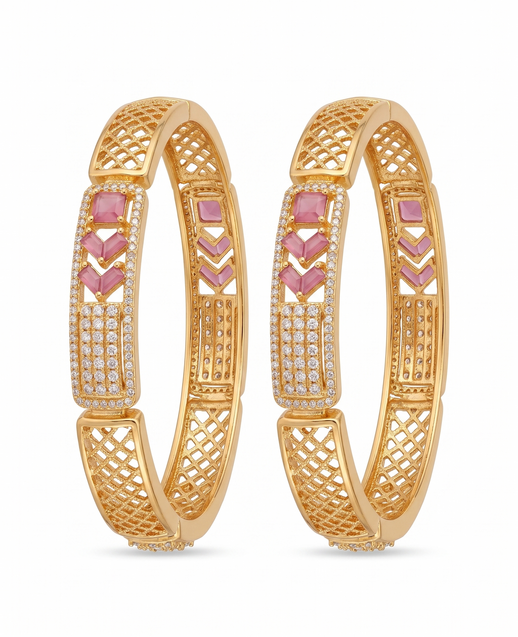 Ruby-Red Sparkle Bangles