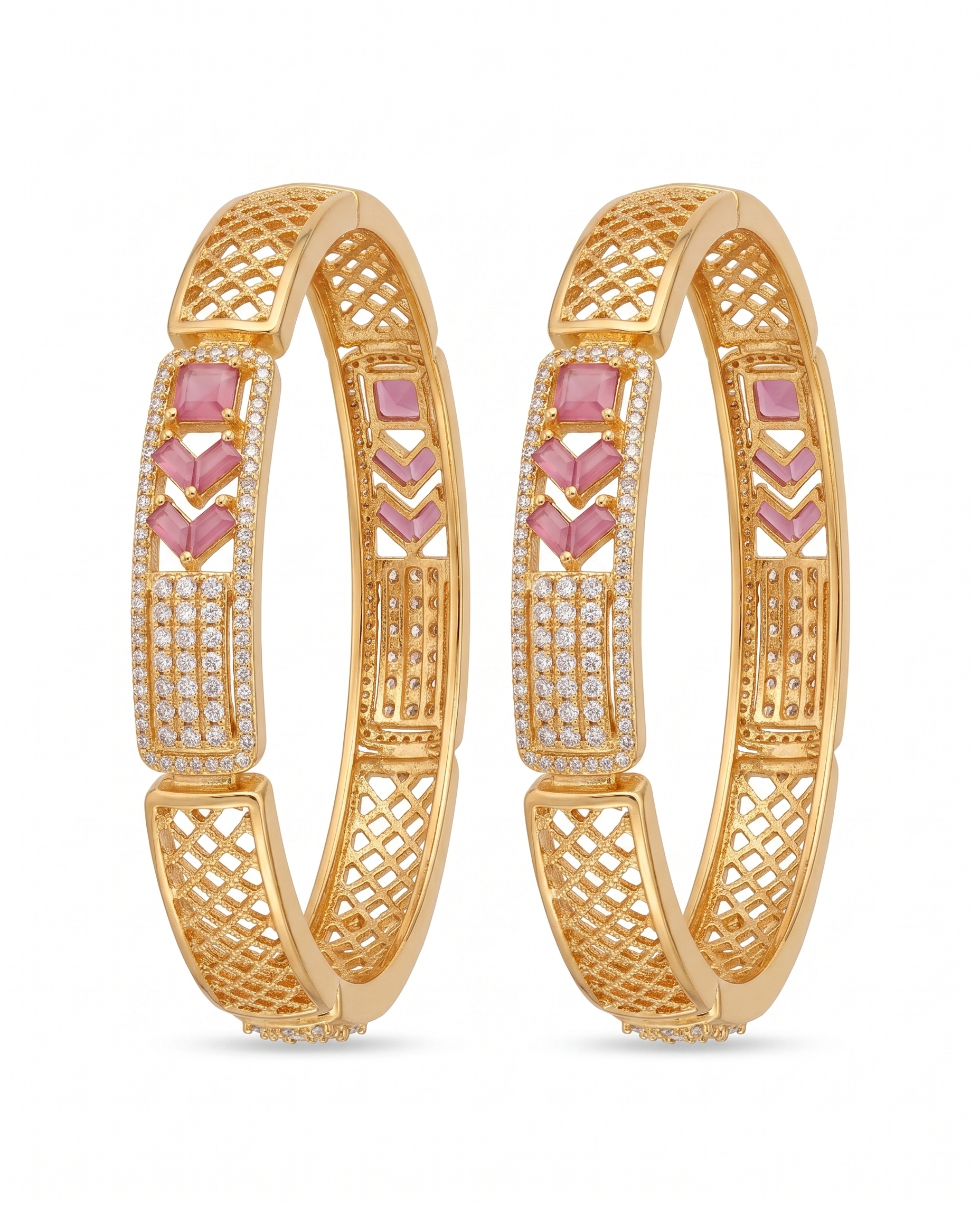 Ruby-Red Sparkle Bangles