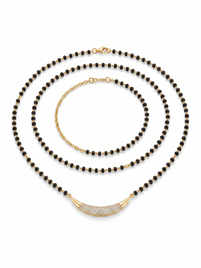 Tara Crescent Modern Mangalsutra