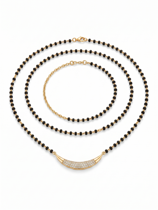 Tara Crescent Modern Mangalsutra