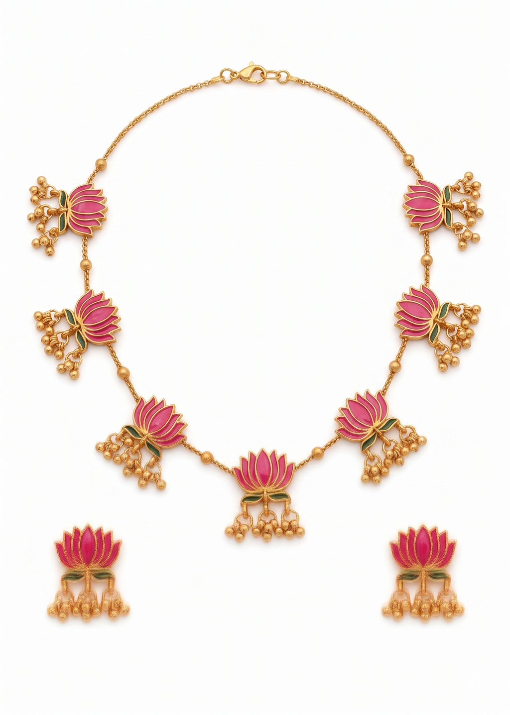 Royal Lotus Blossom Jewellery Combo