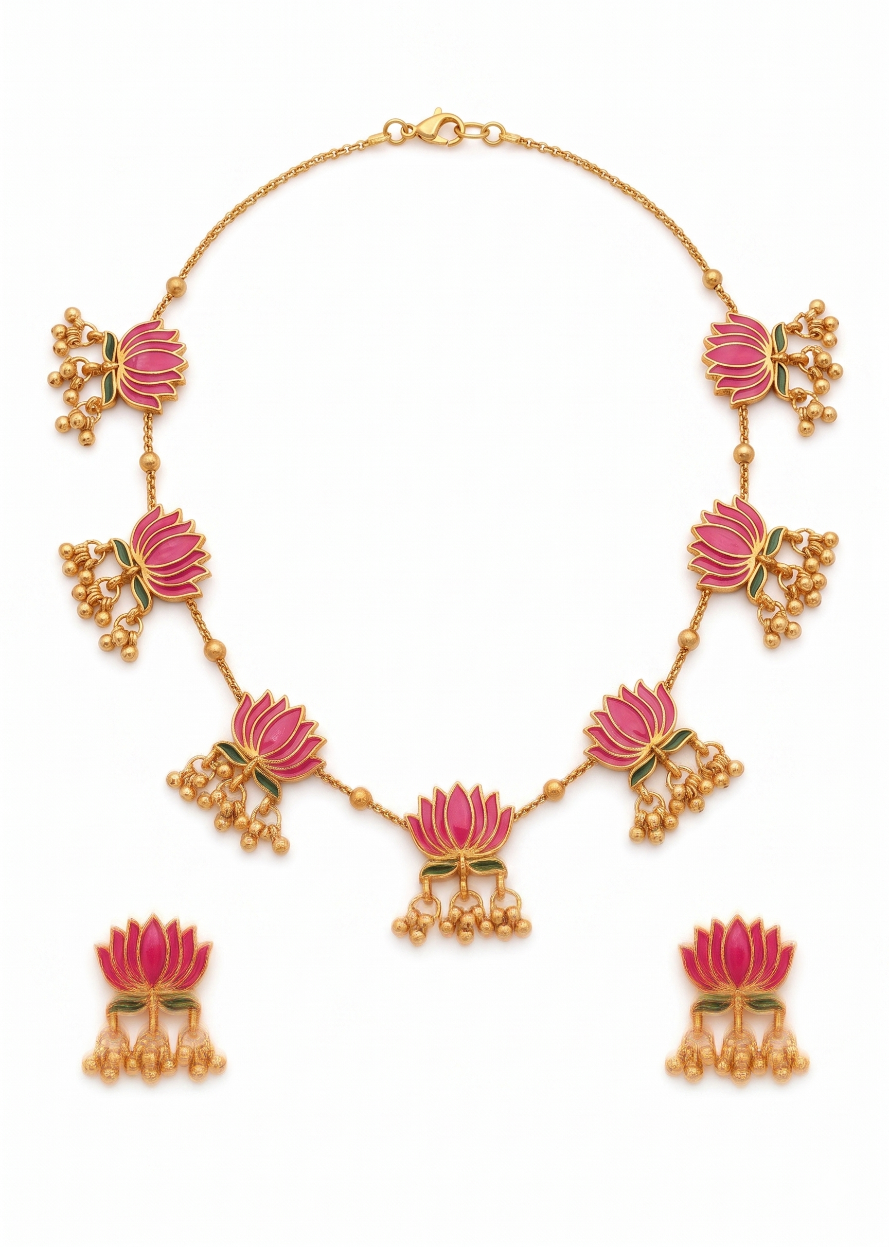 Royal Lotus Blossom Jewellery Combo