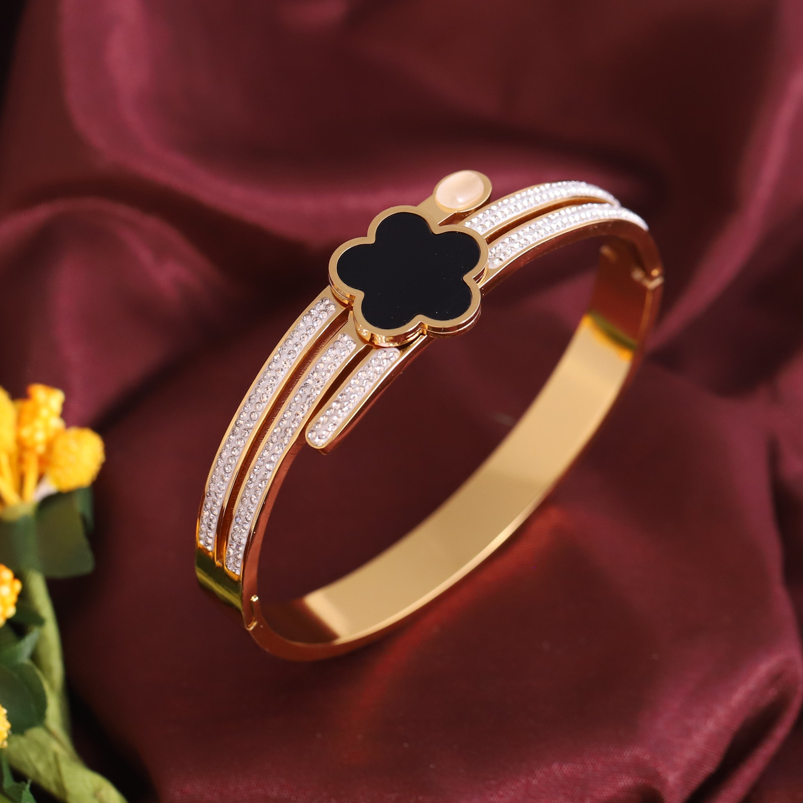 Gold Plated Clover Bracelets