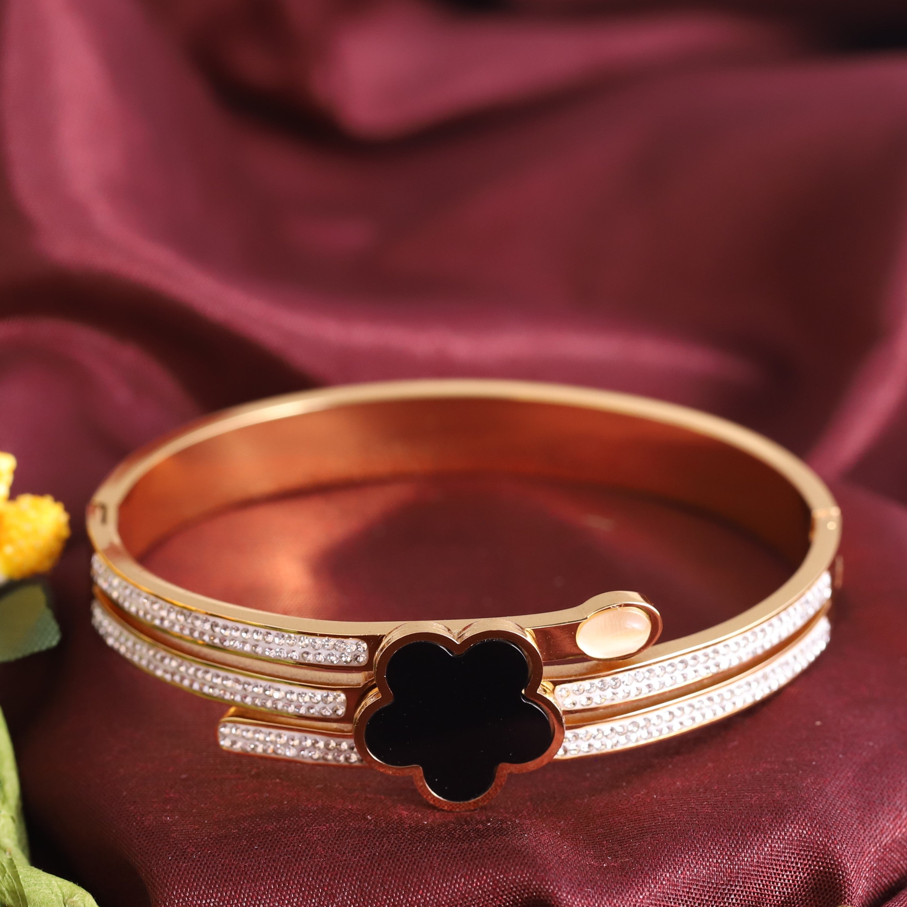 Gold Plated Clover Bracelets