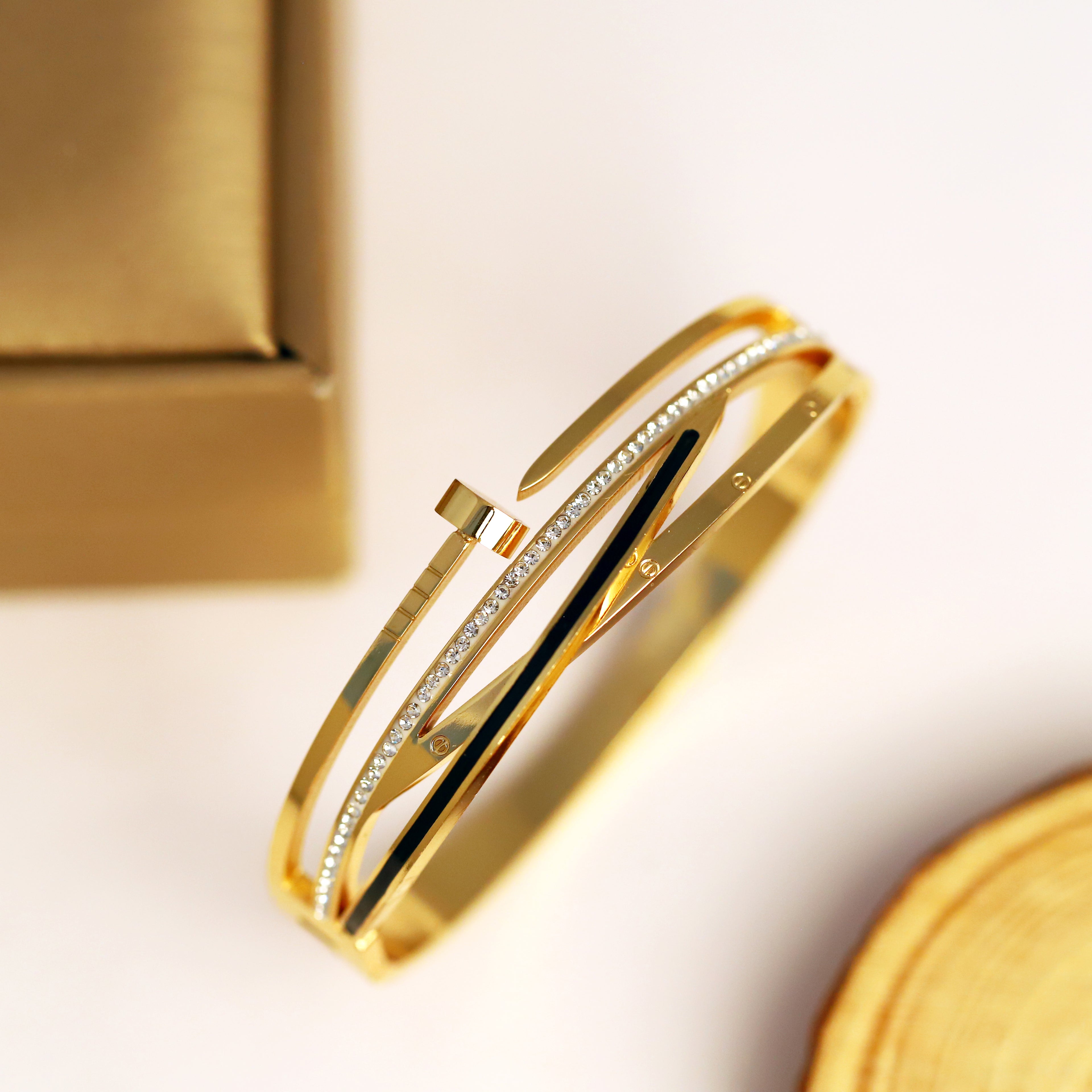 Celeste Sparkle Nail Bangle