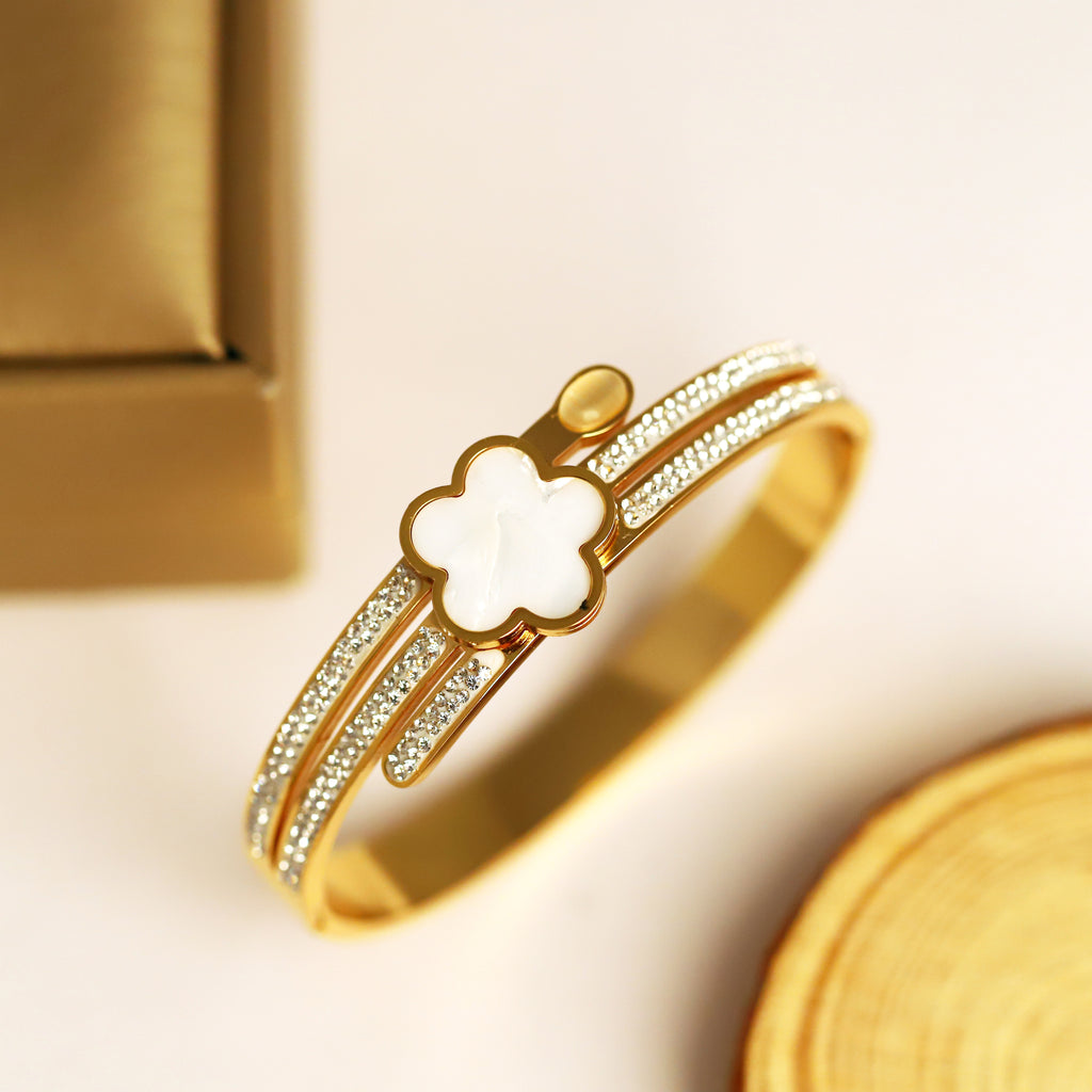 Gold Plated Clover Bracelets