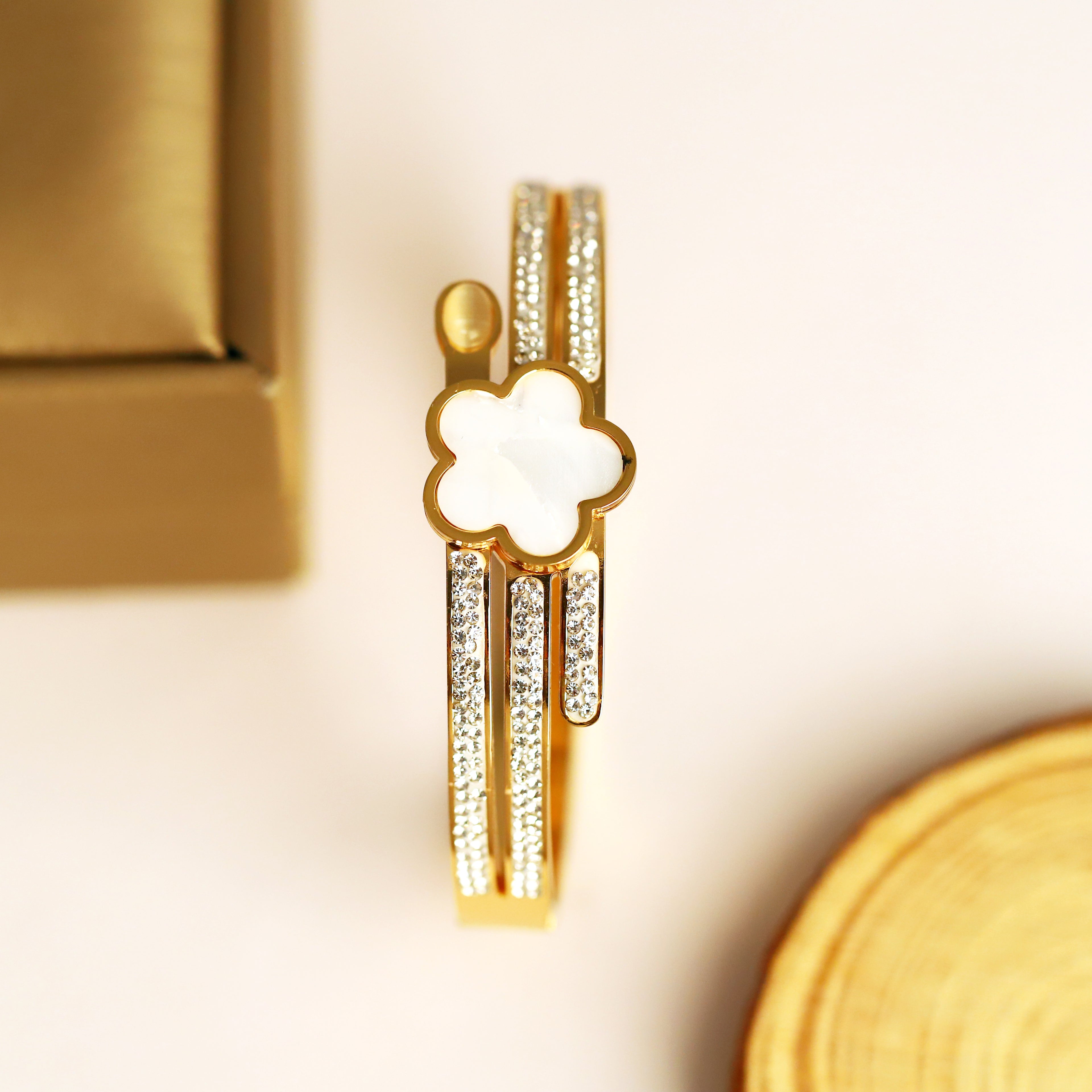 Gold Plated Clover Bracelets