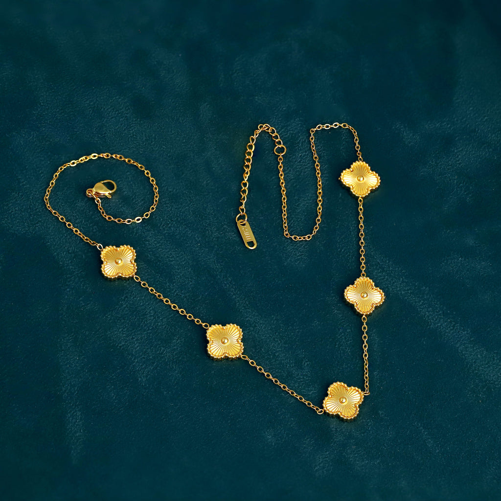Four Leaf Clover Chain Necklace