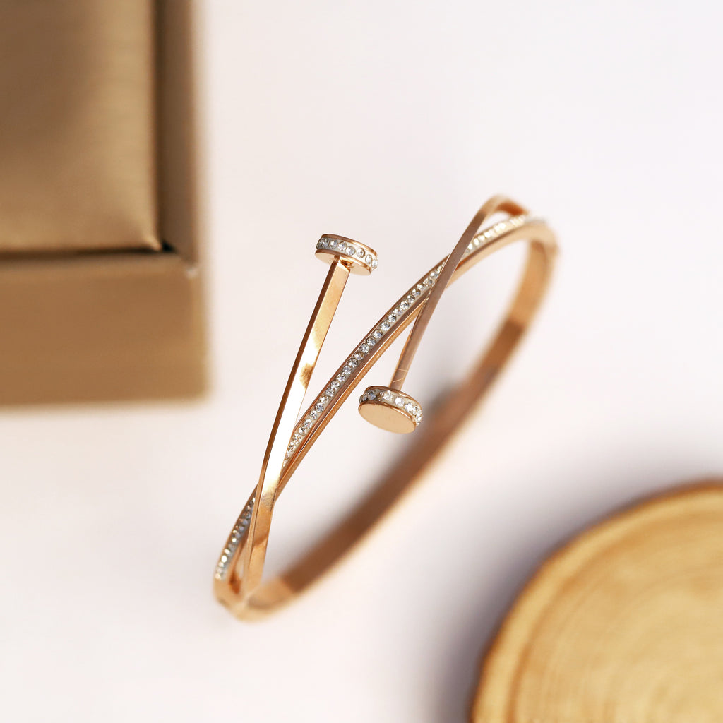 Designer Crystal Nail Bracelet