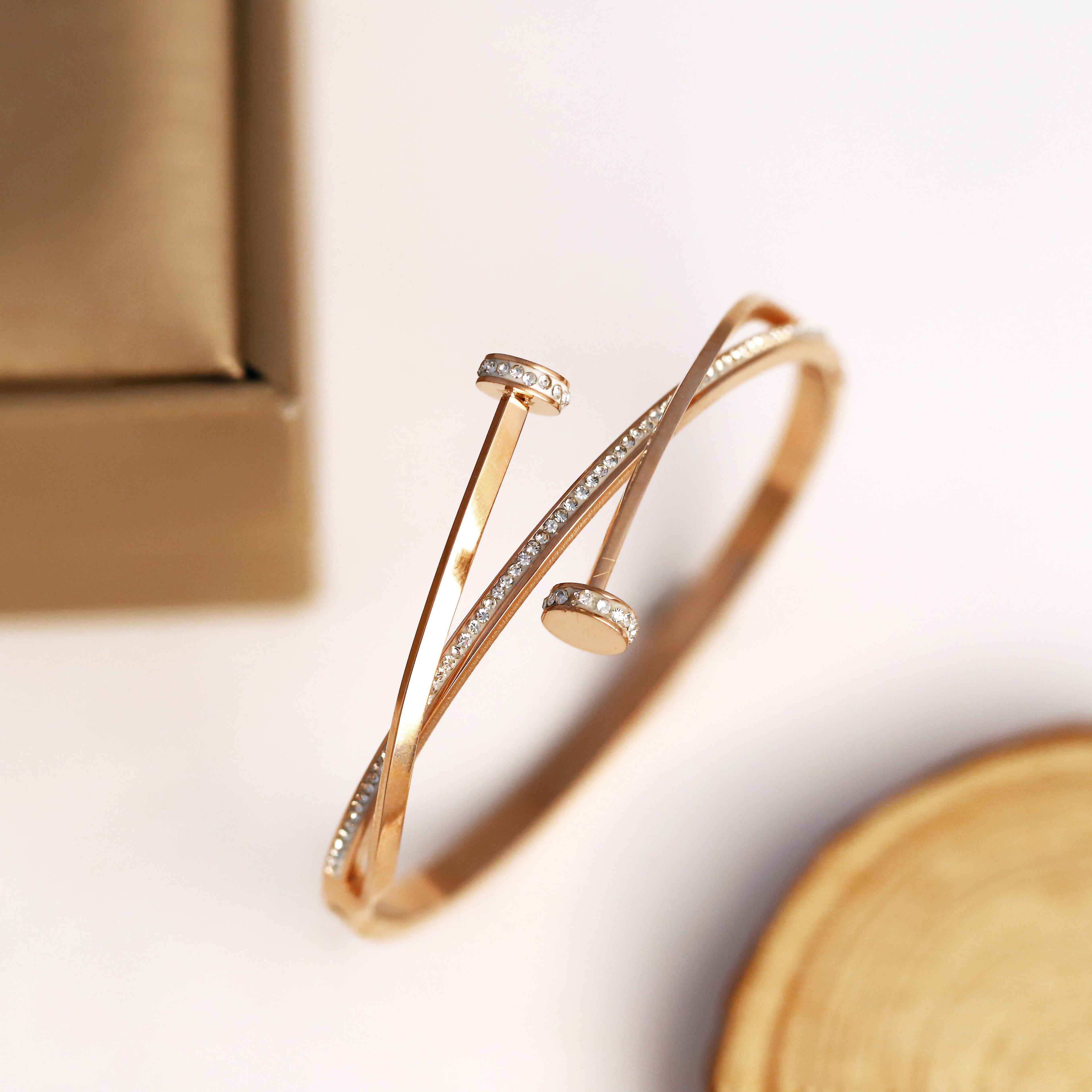 Designer Crystal Nail Bracelet