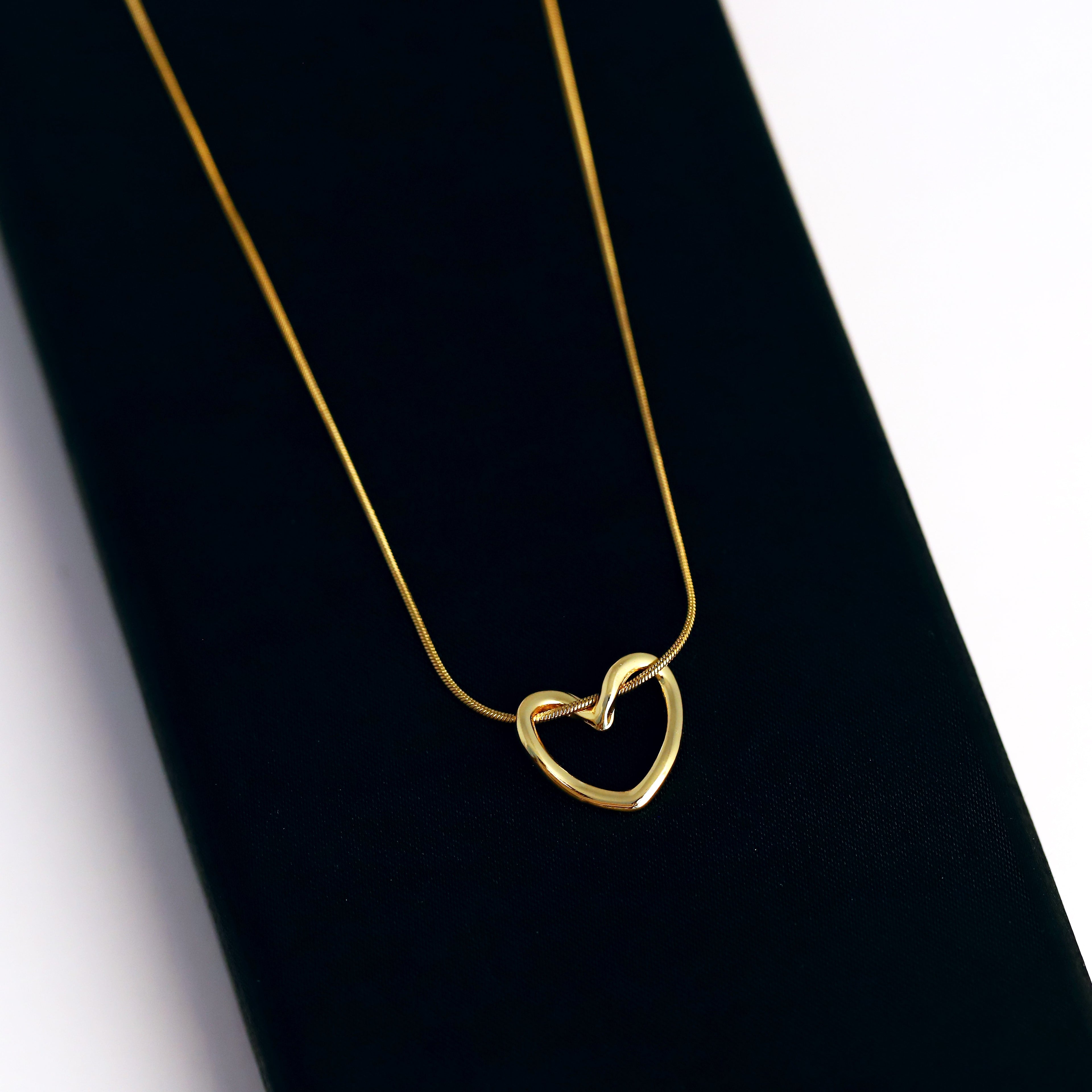 Gold Open Heart Chain
