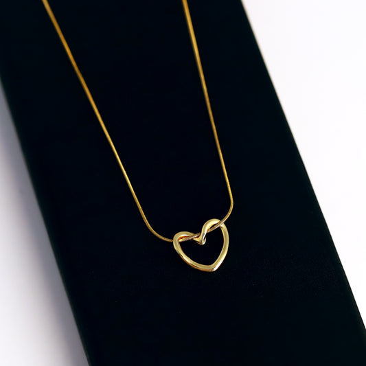 Gold Open Heart Chain