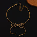 Golden Grace Bow Bracelet
