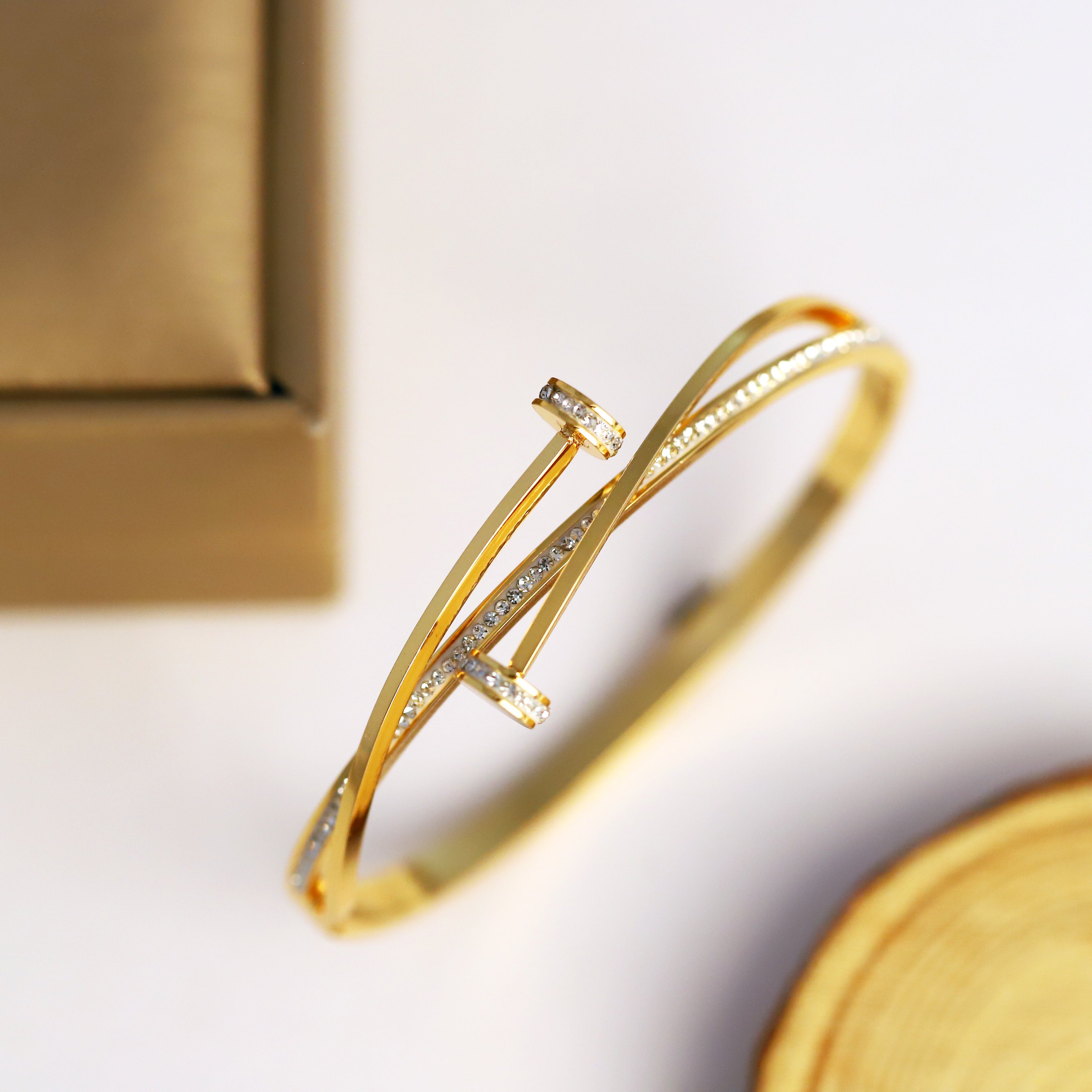 Designer Crystal Nail Bracelet